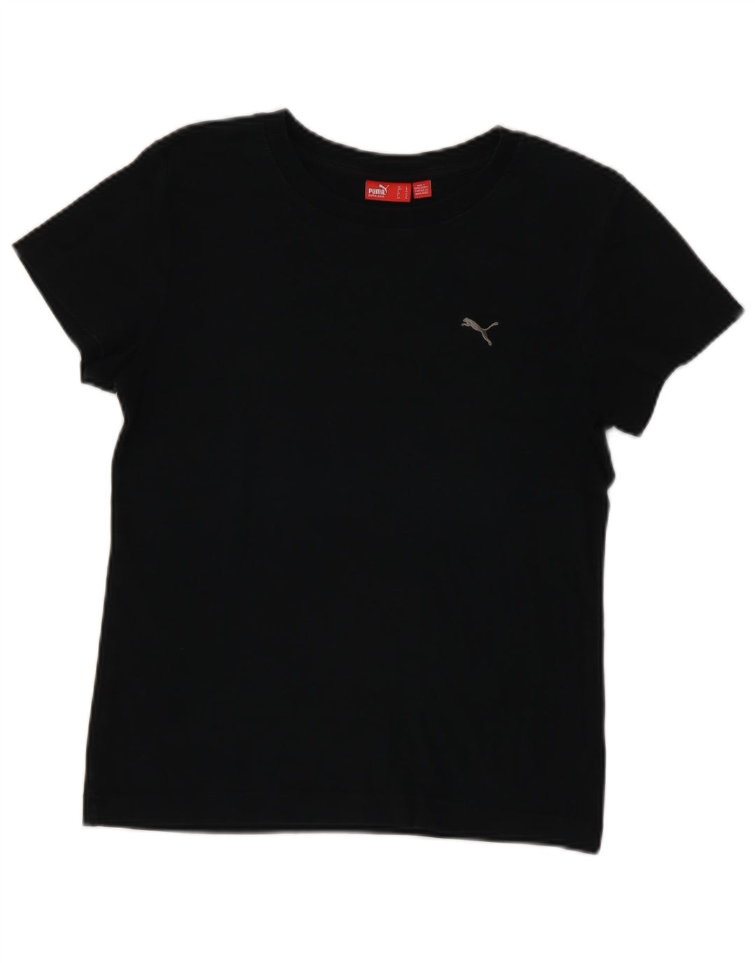 T-shirt damski Puma Top UK 14, średni czarny, bawełniany