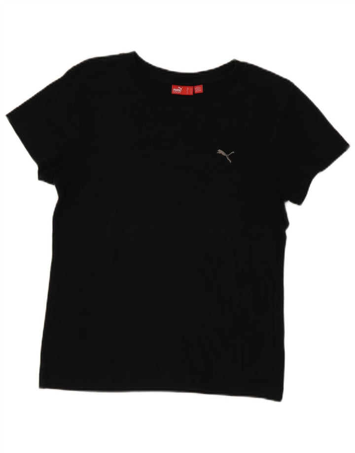 T-shirt damski Puma Top UK 14, średni czarny, bawełniany