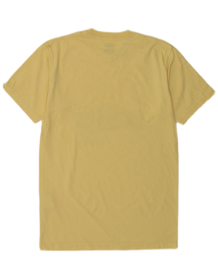 Męski T-shirt Vans o klasycznym kroju z grafiką, średni żółty, bawełniany