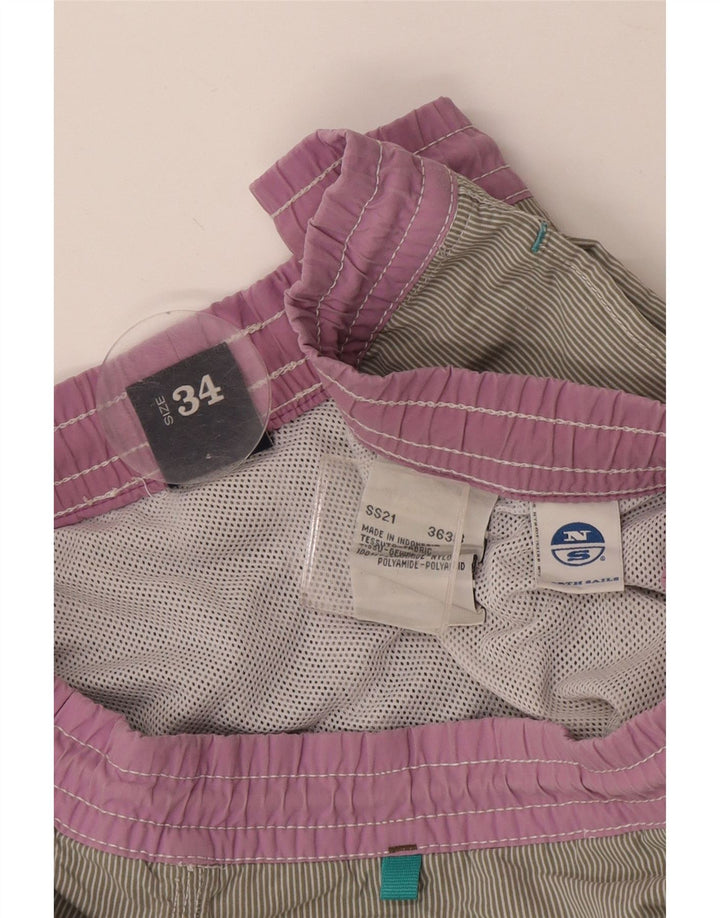 Męskie spodenki kąpielowe North Sails, duże, szare, z blokami kolorów, poliamid