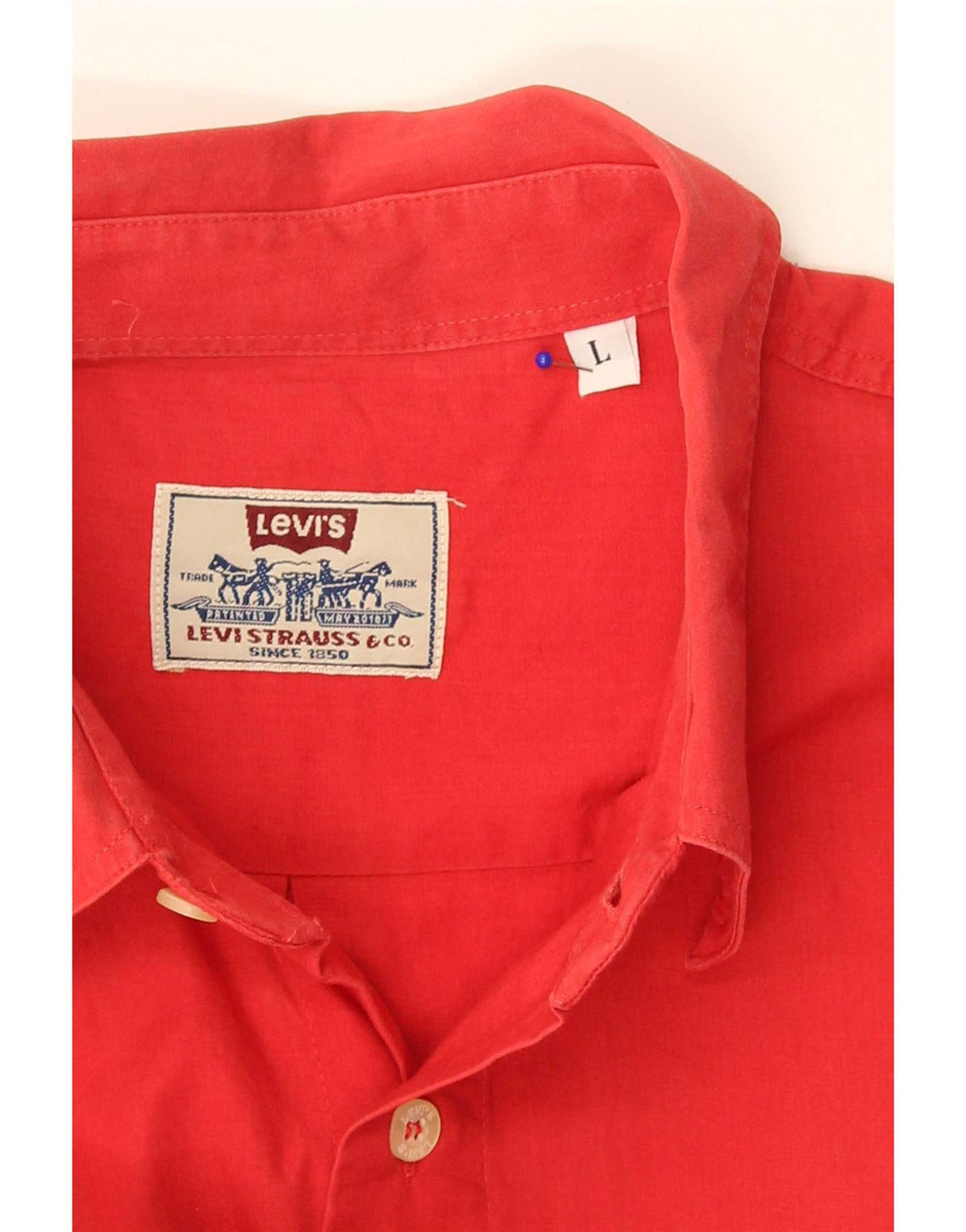 Koszula męska z krótkim rękawem Levi's, duża, czerwona