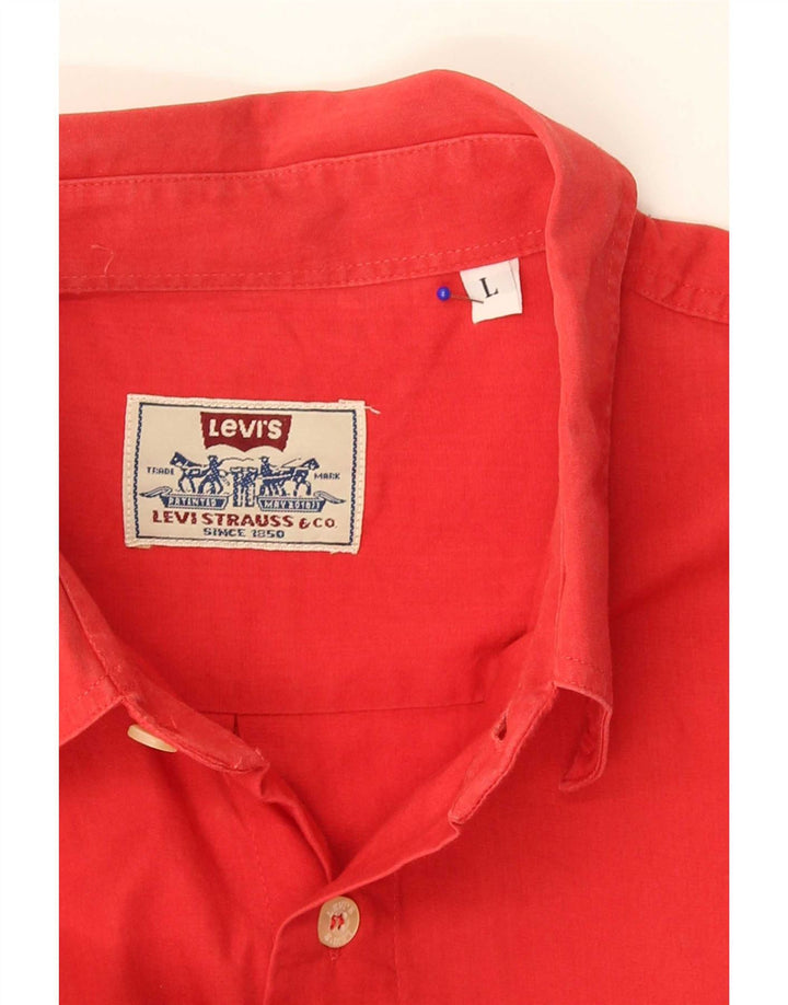 Koszula męska z krótkim rękawem Levi's, duża, czerwona