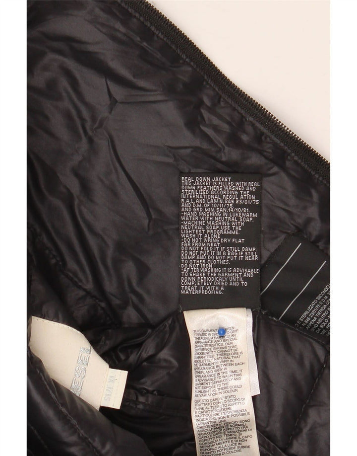 DIESEL Dziewczęca ocieplana kurtka 11-12 lat XL, czarna nylonowa