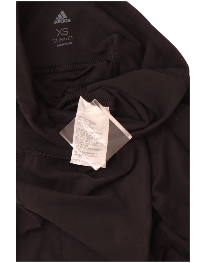 Damskie legginsy ADIDAS Climalite UK 6 XS, poliester w czarne paski