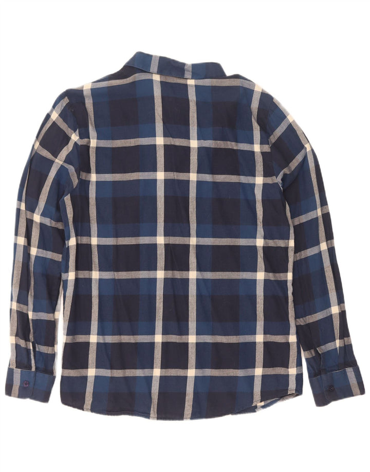 Męska koszula flanelowa Volcom, średnia, granatowa, bawełniana w kratkę