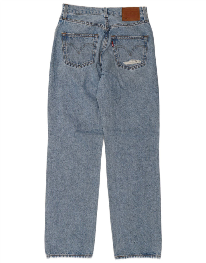 Damskie jeansy Levi's 501 w trudnej sytuacji W23 L30 Niebieska bawełna