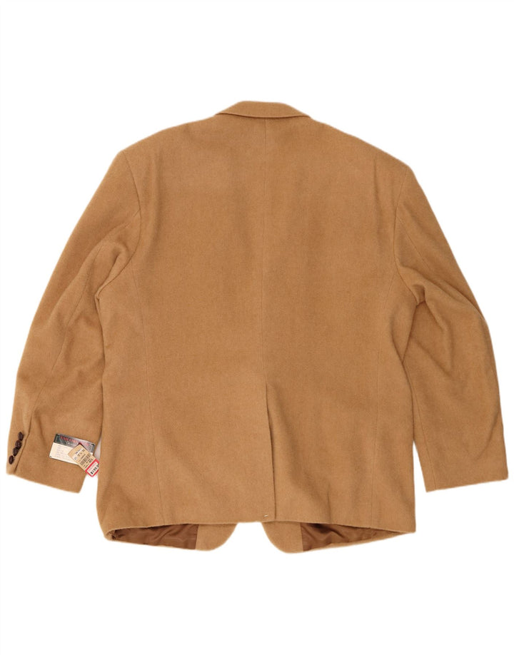 Męska marynarka Deansgate zapinana na 2 guziki UK 46 3XL Beżowa Camelhair