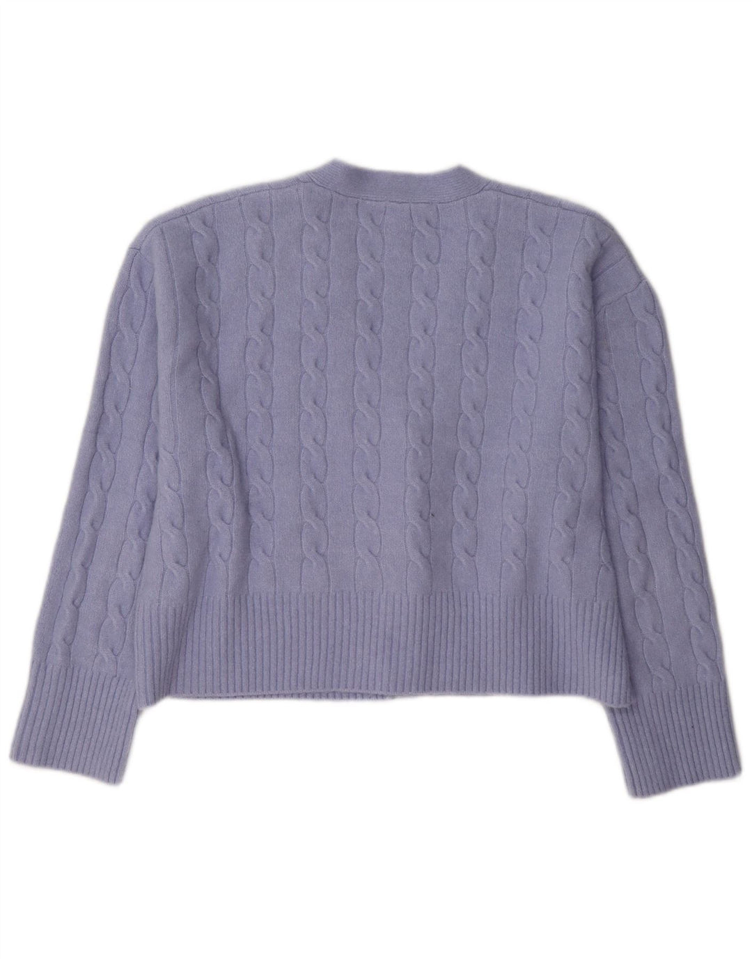 Sweter damski Zara Crop Cardigan UK 14, średni fioletowy poliester