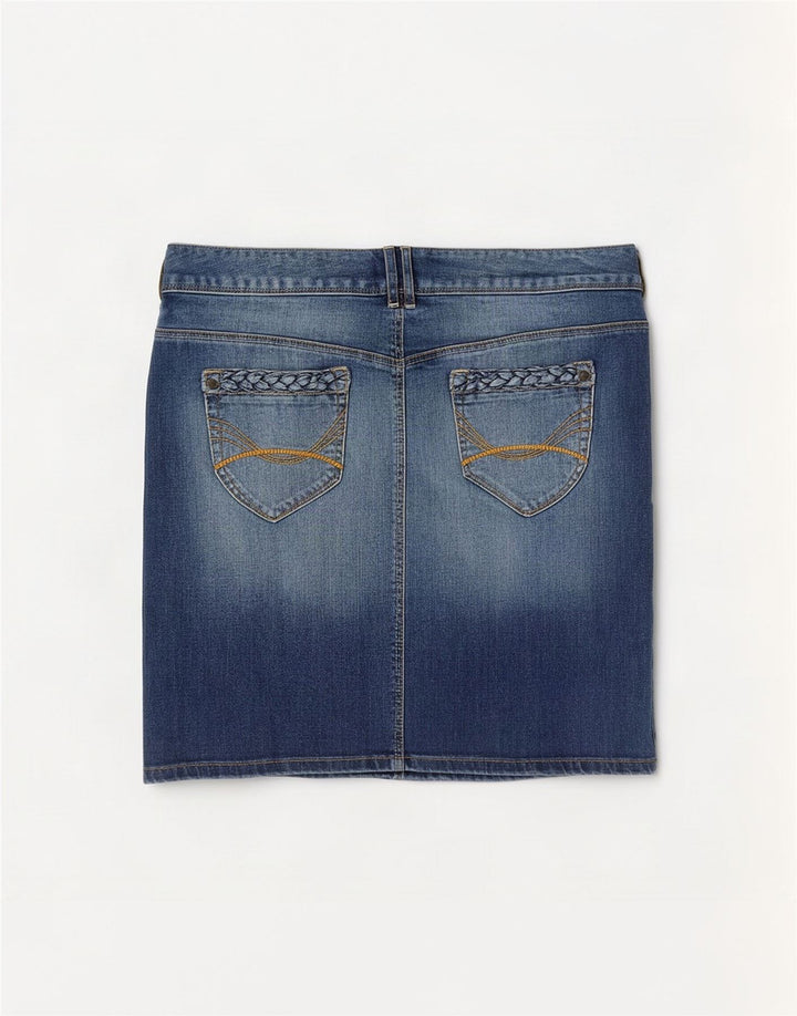 Damska mini spódniczka jeansowa Tom Tailor EU 40 Medium W34 Niebieska bawełna