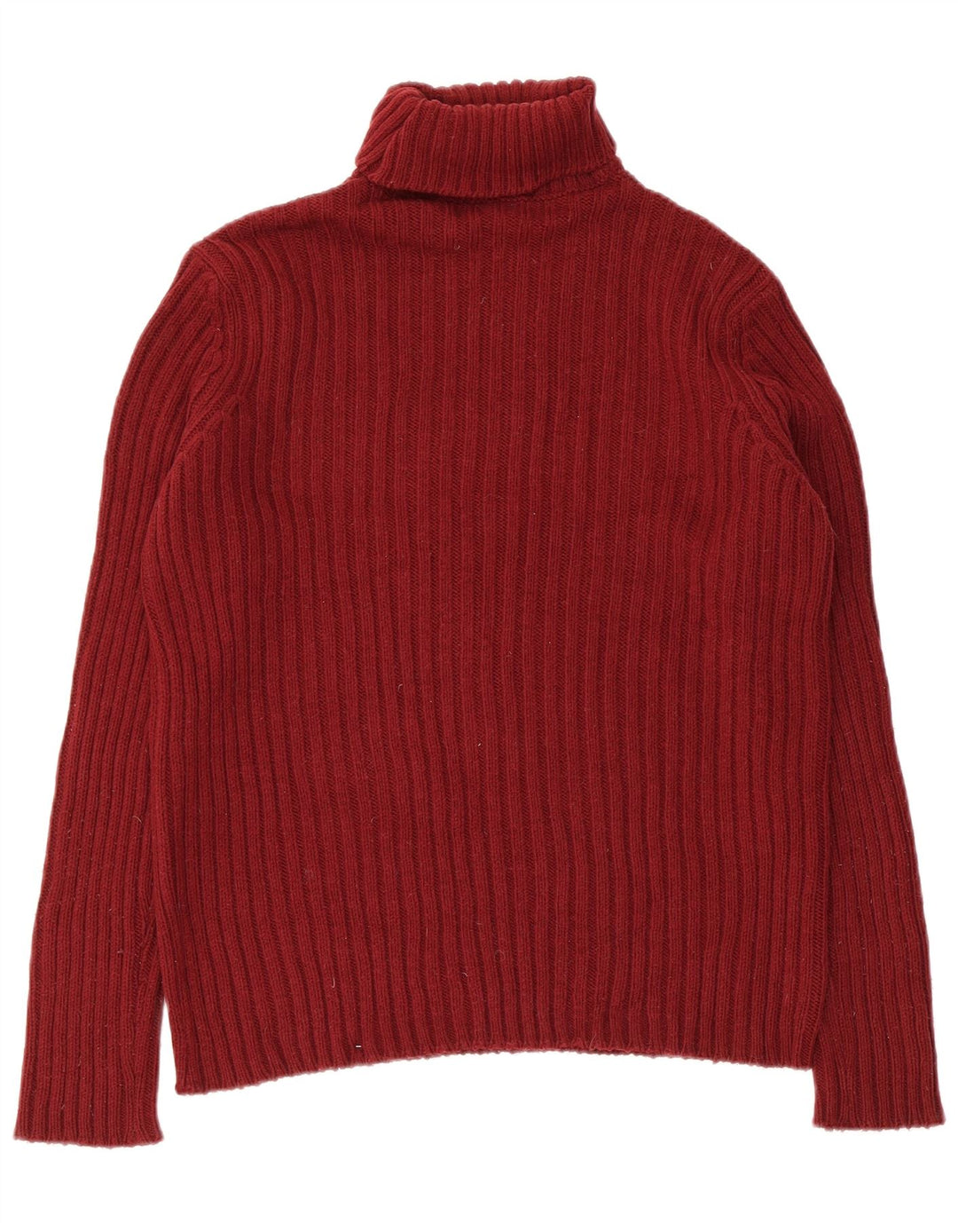 Męski sweter z golfem Benetton, mały, bordowy