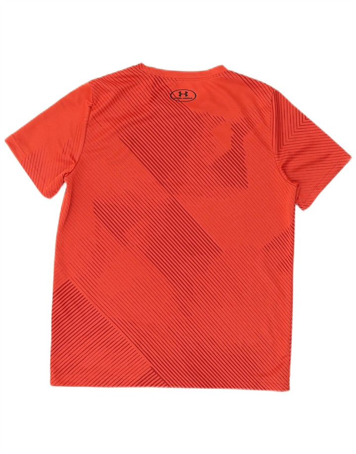Chłopięcy T-shirt z grafiką UNDER ARMOUR Heat Gear na 13-14 lat w czerwone paski