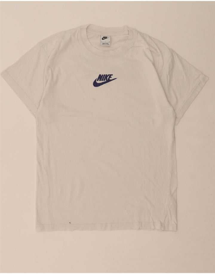 NIKE Mens Graphic T-Shirt Top Small White Cotton Vintage Nike and Second-Hand Nike from Messina Hembry 