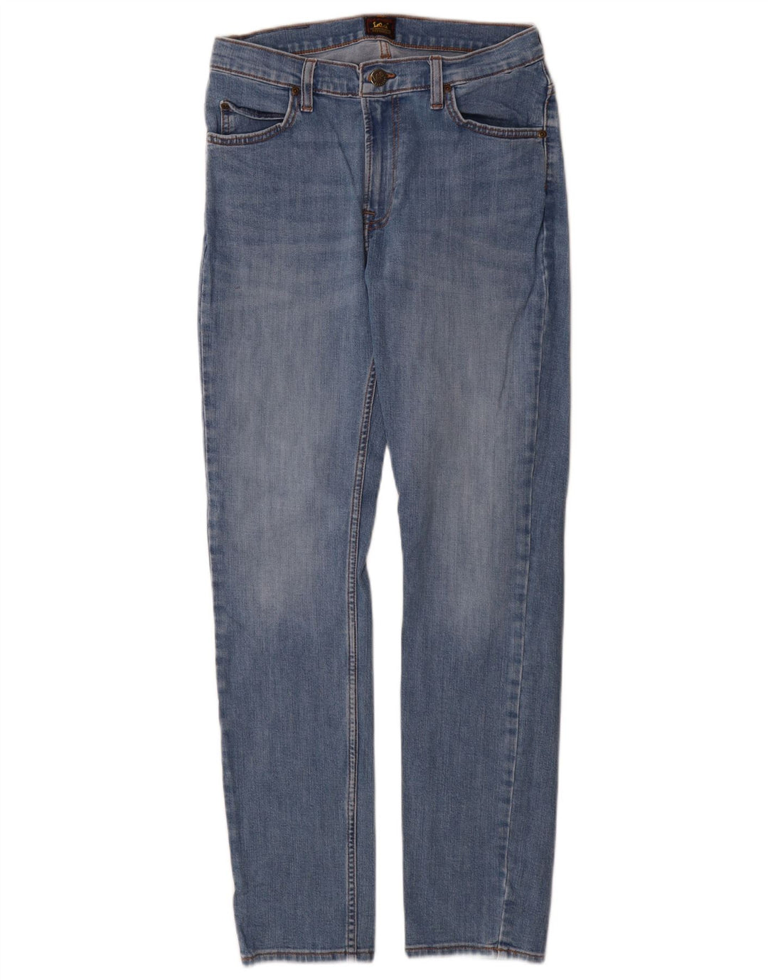Damskie jeansy Lee Rider Slim W30 L32 Niebieskie bawełniane