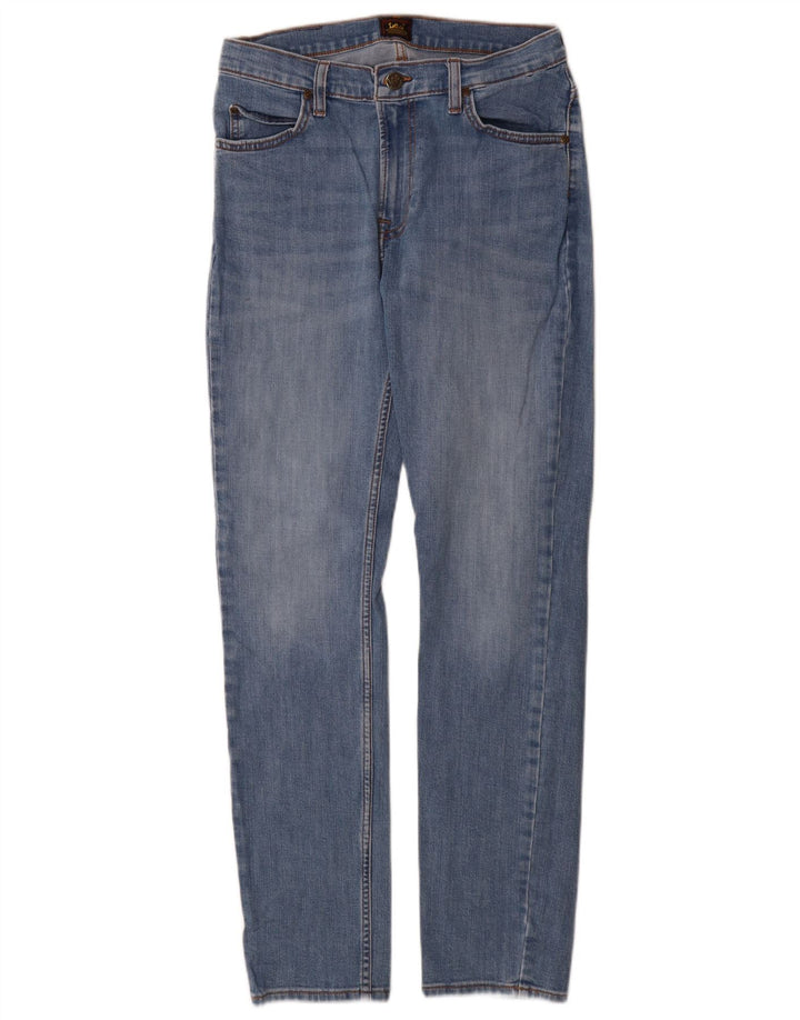 Damskie jeansy Lee Rider Slim W30 L32 Niebieskie bawełniane