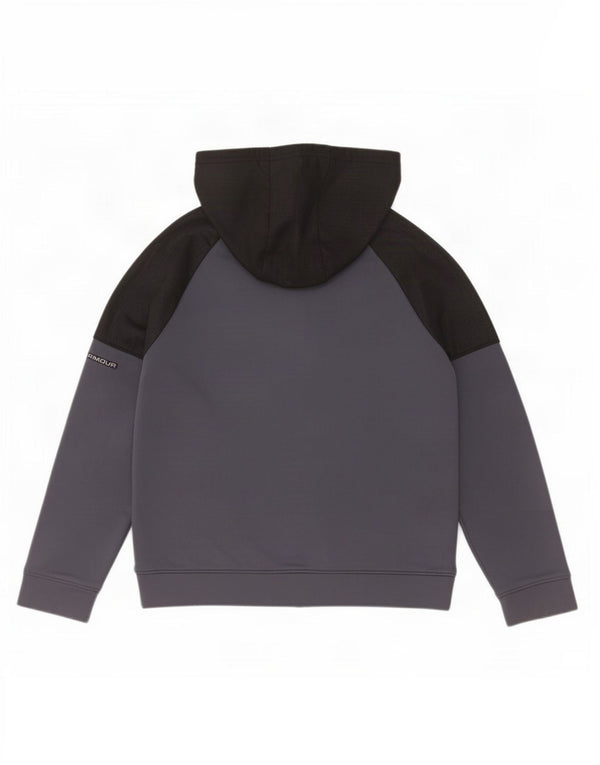 Chłopięcy sweter z kapturem i zamkiem Under Armour 9-10 lat, średni granatowy
