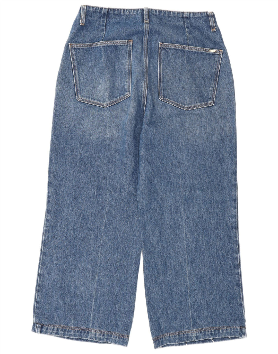Damskie jeansy z szeroką nogawką Massimo Dutti W30 L26 Niebieskie