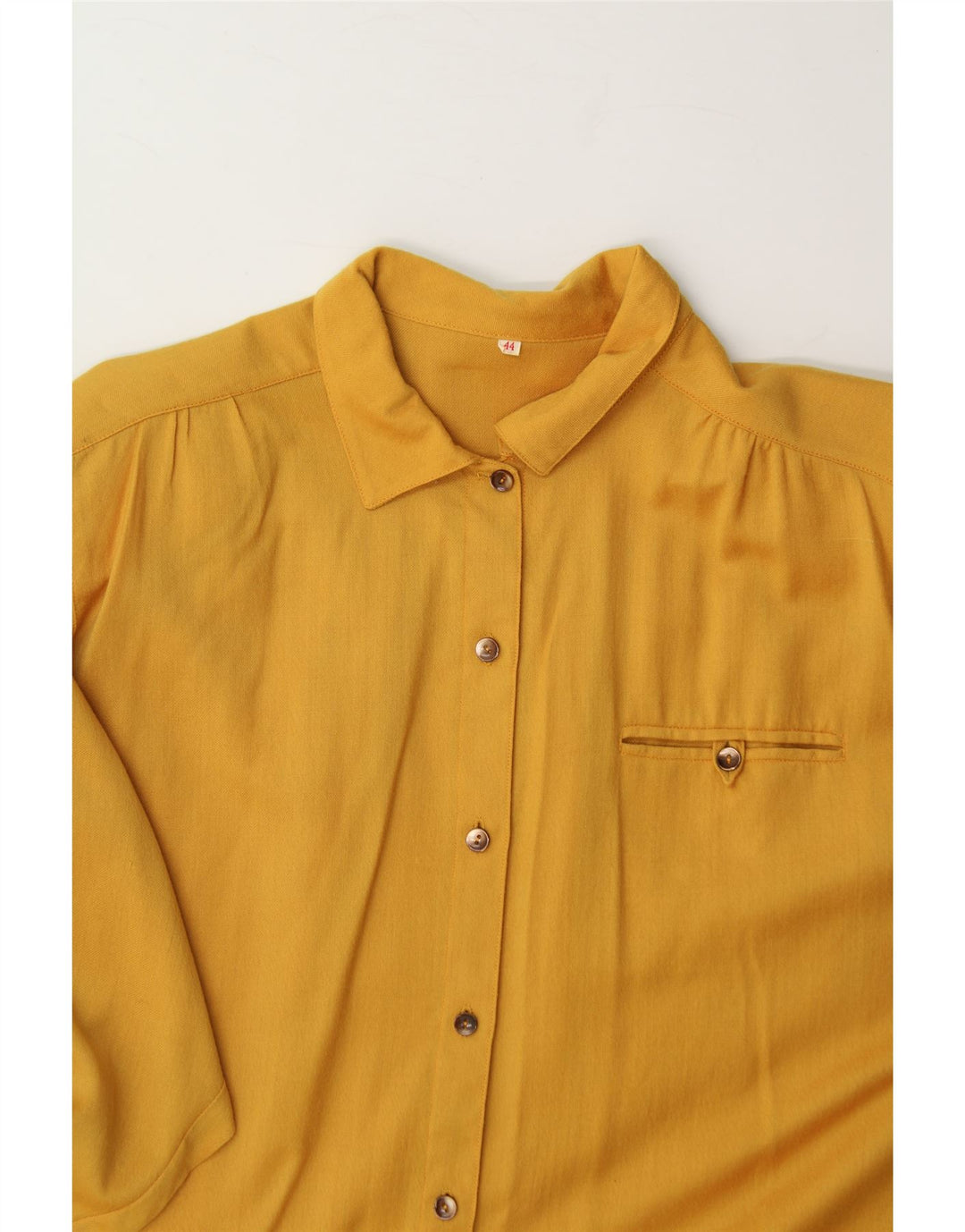 VINTAGE Womens Shirt IT 44 Medium Yellow Vintage Vintage and Second-Hand Vintage from Messina Hembry 