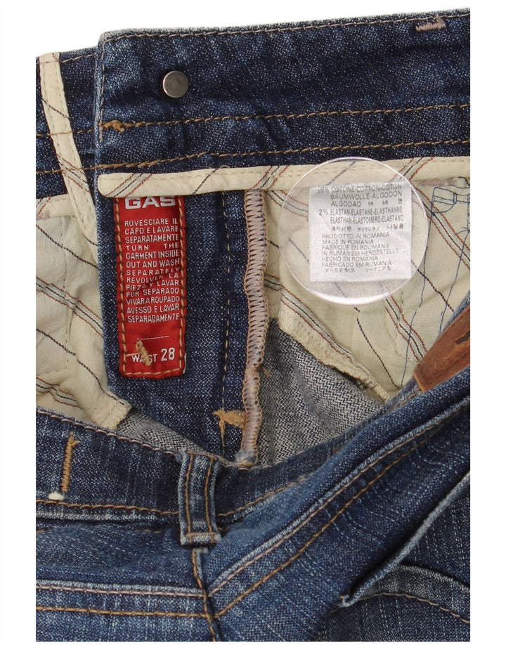 Damskie jeansy Gas W28 L29 Niebieskie bawełniane