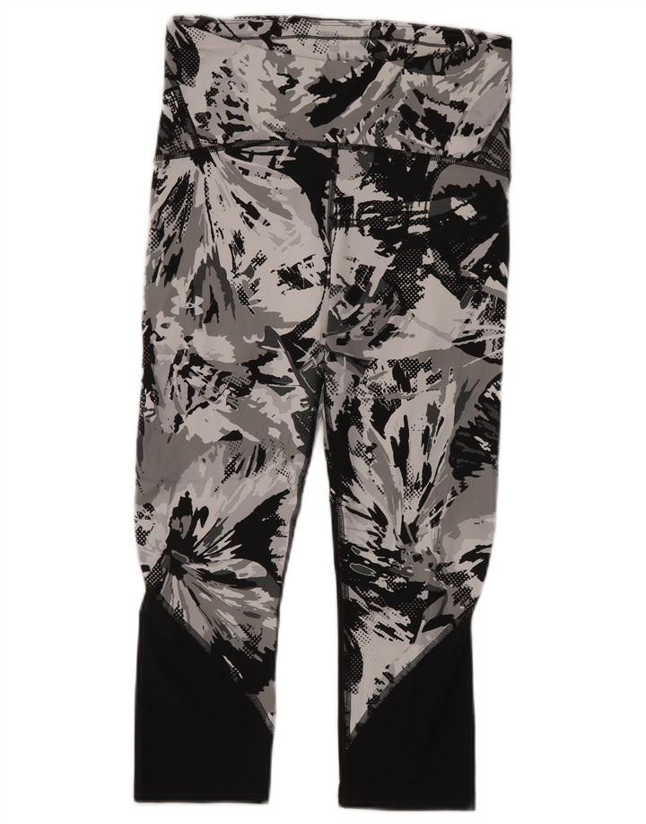 Legginsy damskie Under Armour Crop Abstract Pattern UK 14 Średnioszary
