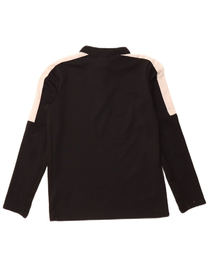 NIKE Boys Pullover Tracksuit Top 10-11 Years Medium  Black Colourblock