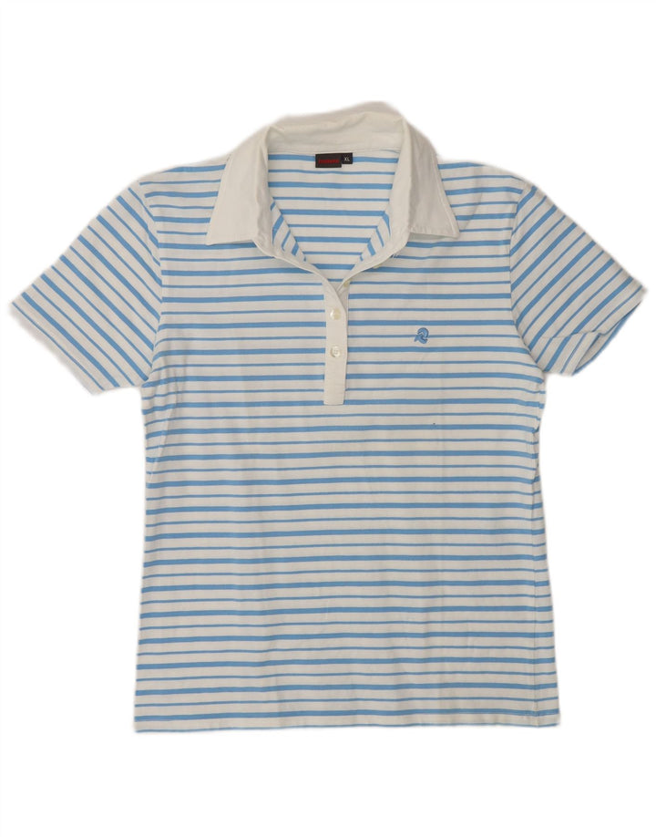Damska koszulka polo Invicta UK 18 XL w niebieskie paski