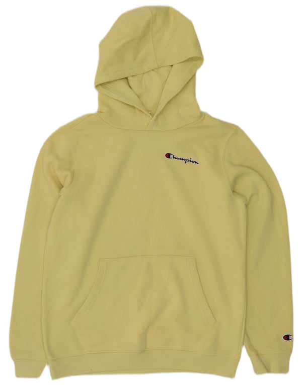 Chłopięcy sweter z kapturem Champion 13-14 lat XL, żółty, bawełniany