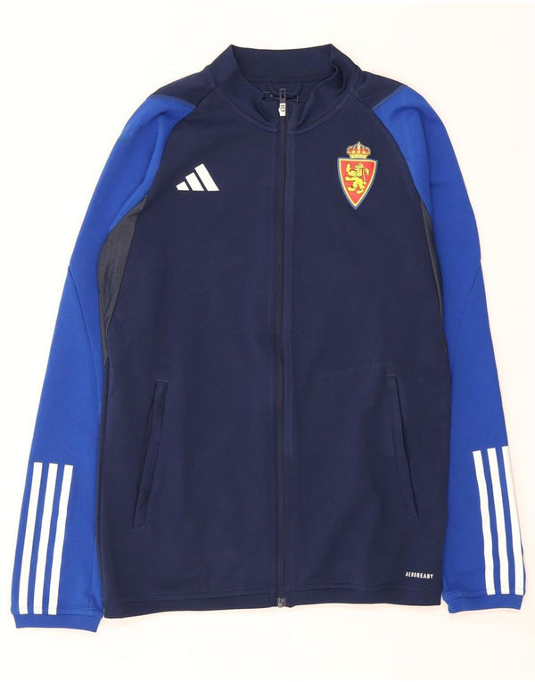 Męska kurtka dresowa Adidas Aeroready, mała, granatowa, z blokami kolorów