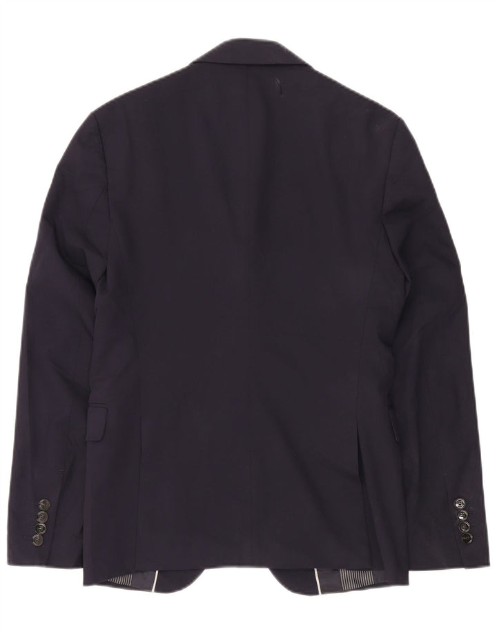 Zara Męska marynarka zapinana na 2 guziki EU 44 XS Granatowy poliester