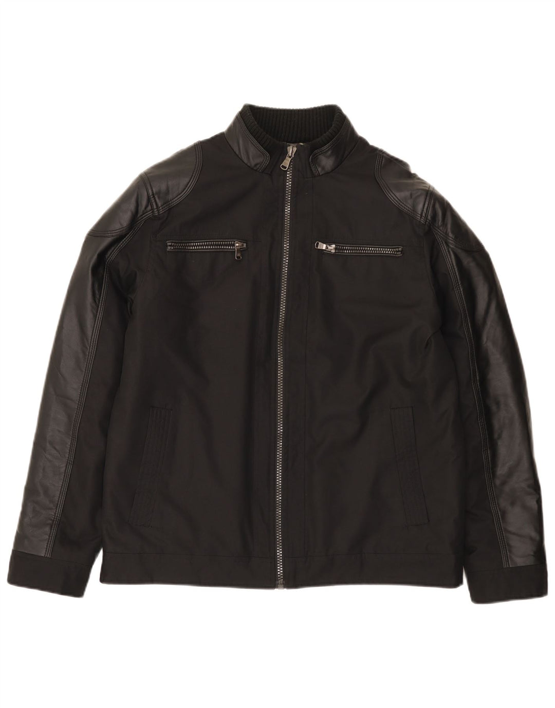 Męska kurtka wiatrówka Bomber Calvin Klein UK 38, średnia czarna, nowoczesna