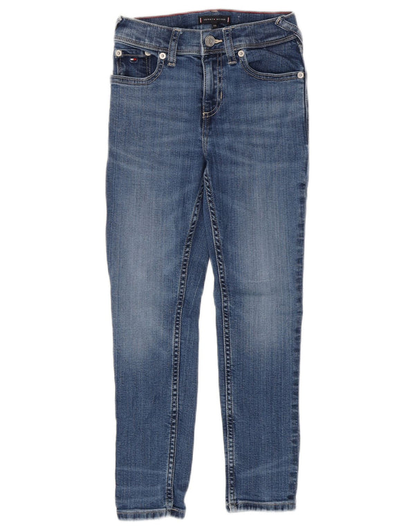 Tommy Hilfiger Boys Straight Jeans 7-8 Years W22 L22 Blue Cotton