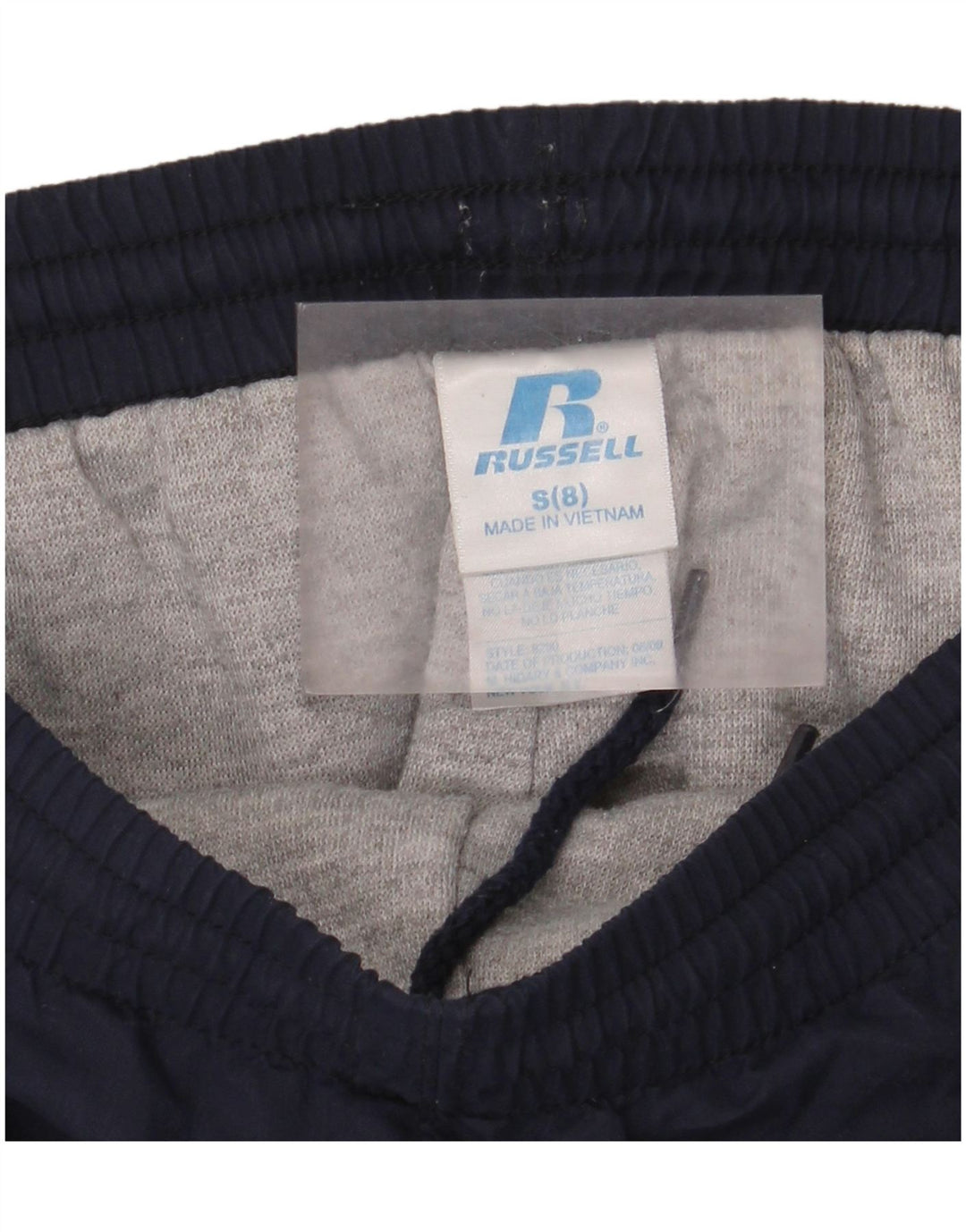 Spodnie wiatrówkowe Russell Athletic chłopięce, małe, 7-8 lat, granatowe