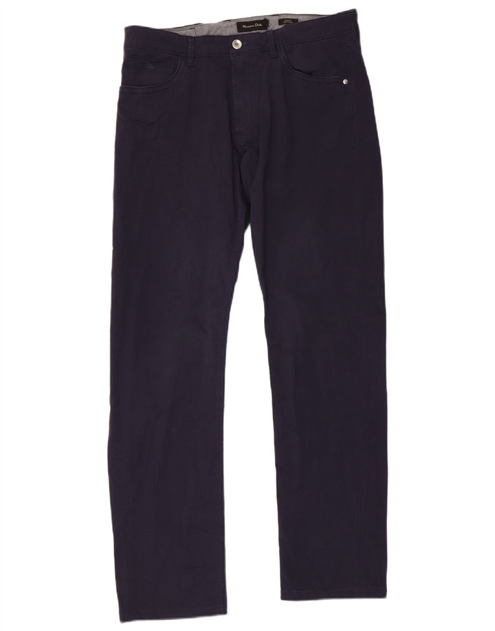 Spodnie męskie MASSIMO DUTTI Slim Fit EU 42 Large W32 L31 granatowe