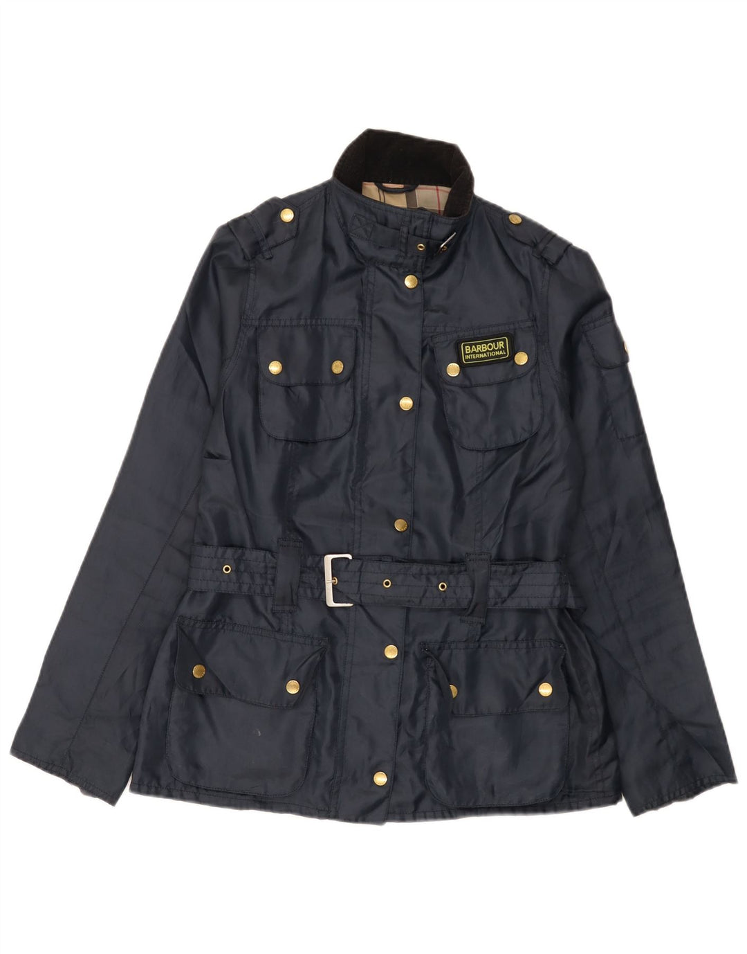 Kurtka damska Barbour Utility UK 10, mała, granatowa, poliestrowa