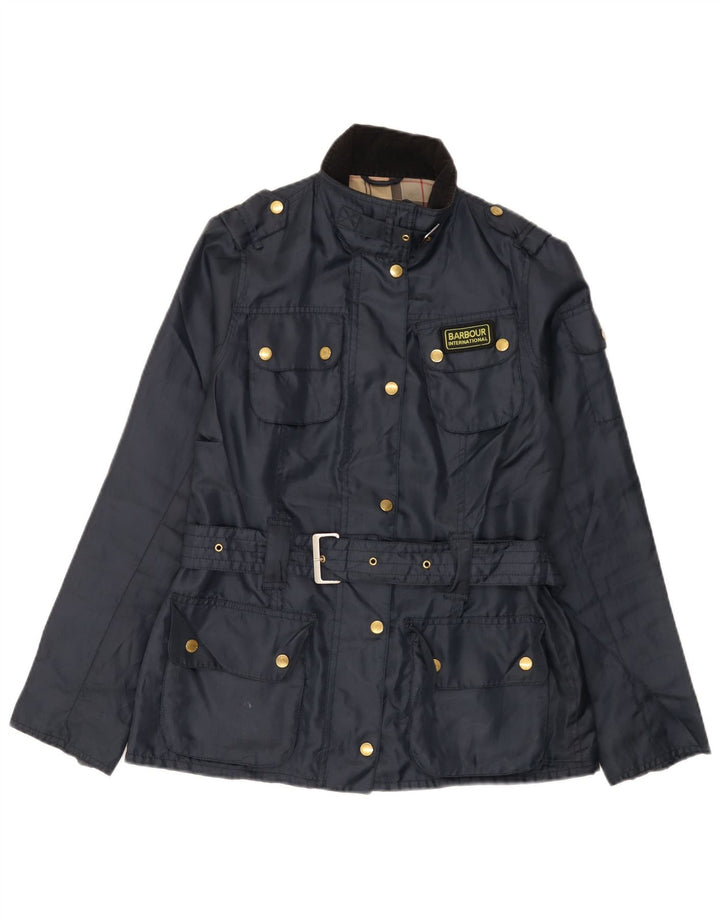 Kurtka damska Barbour Utility UK 10, mała, granatowa, poliestrowa