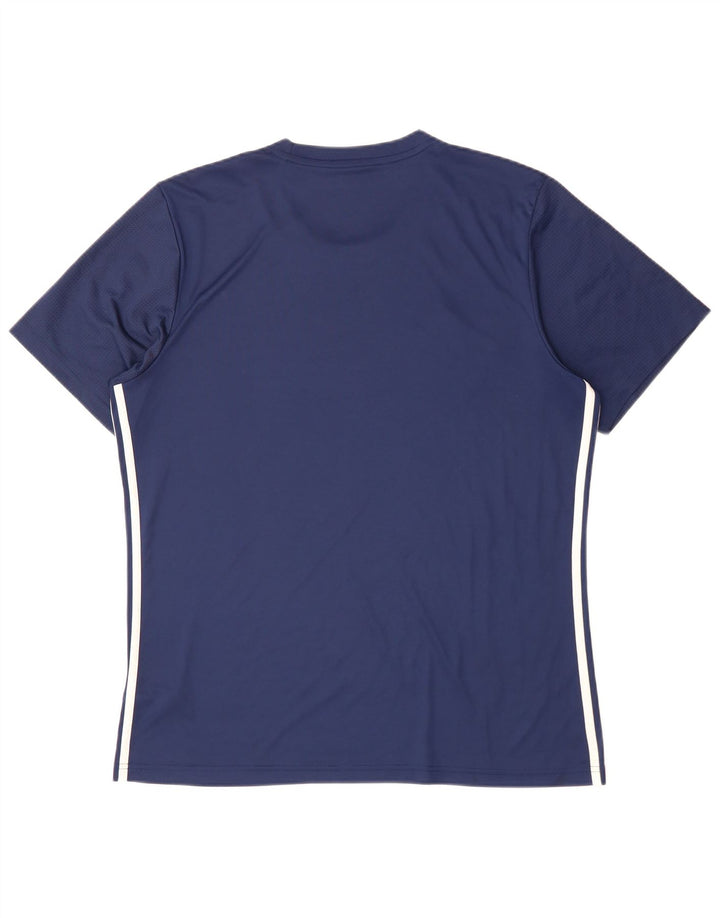 Męski T-shirt ADIDAS Aeroready Slim Fit, top XL, granatowy, poliester