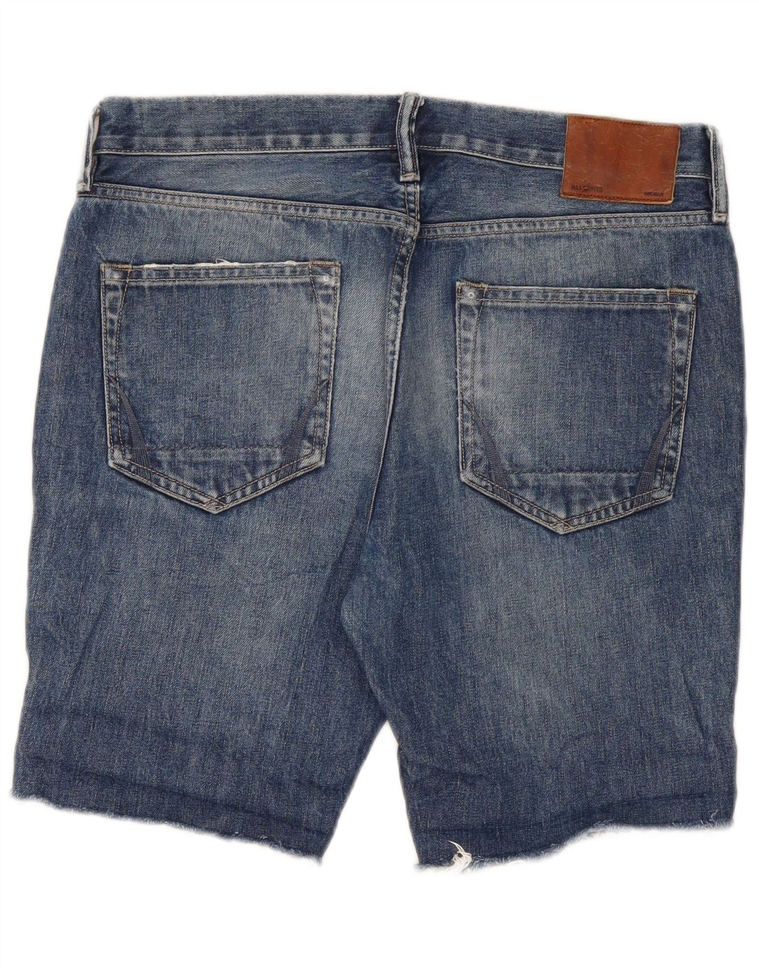 Damskie spodenki jeansowe All Saints 607 W34, duże, niebieskie, bawełniane
