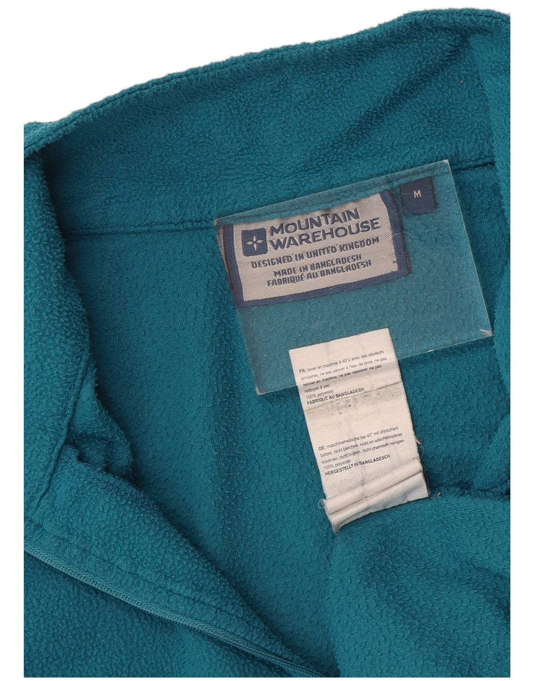 Męski sweter polarowy MOUNTAIN WAREHOUSE z zamkiem błyskawicznym, średni niebieski, poliester