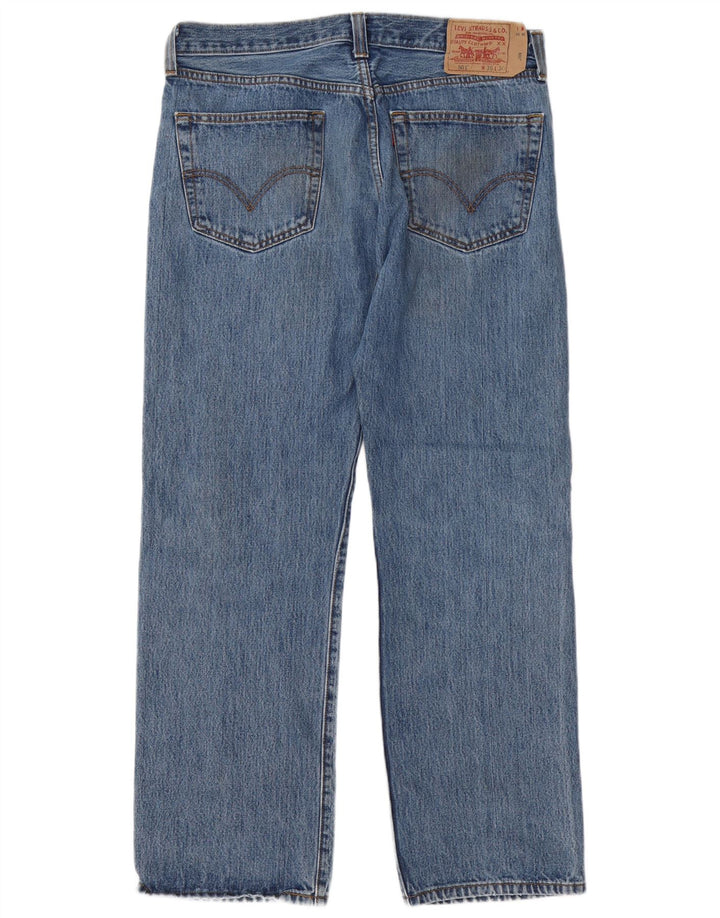 Męskie jeansy Levi's 501 Straight W36 L30 Niebieskie bawełniane