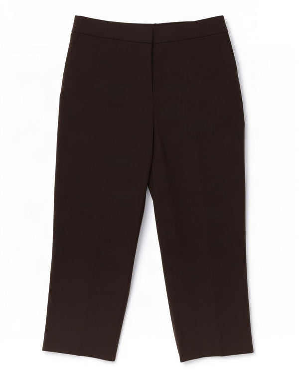 Spodnie damskie Marks & Spencer, proste, przycięte, UK 10, małe, W28 L23, czarne