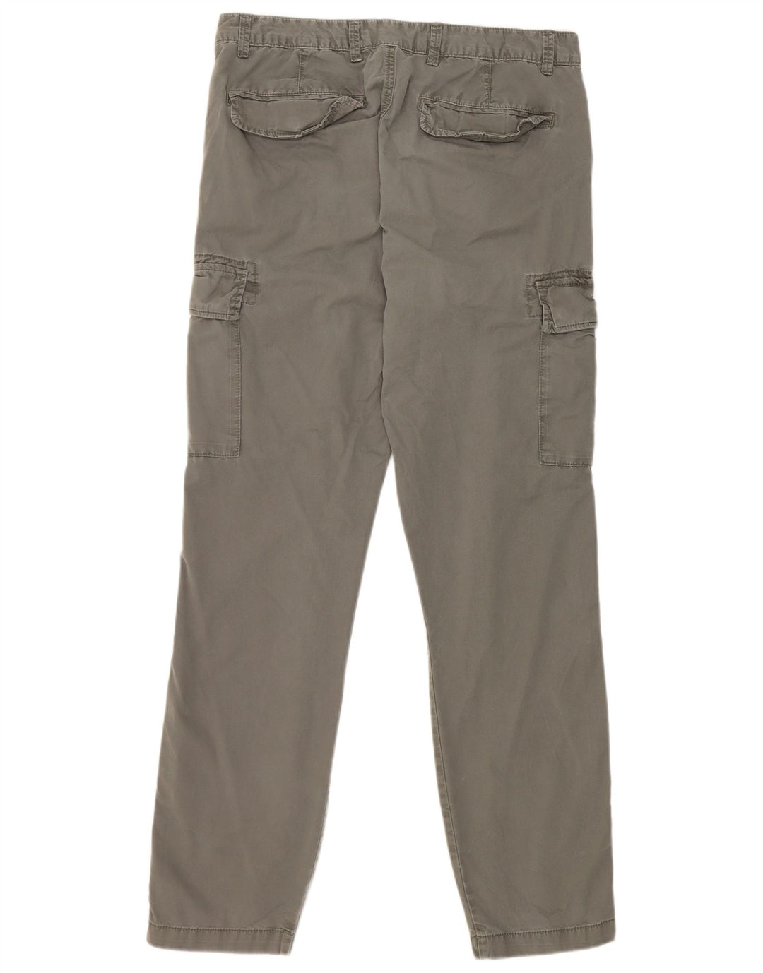 Męskie proste spodnie cargo Marks & Spencer W34 L33, bawełna khaki