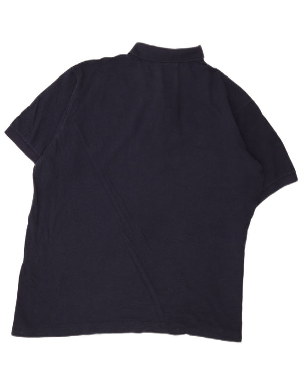 Lacoste Mens Polo Shirt Size 6 XL Navy Blue Cotton