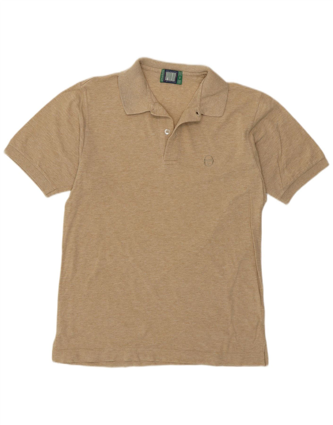 Męska koszulka polo Sergio Tacchini, średnia beżowa, bawełniana nakrapiana
