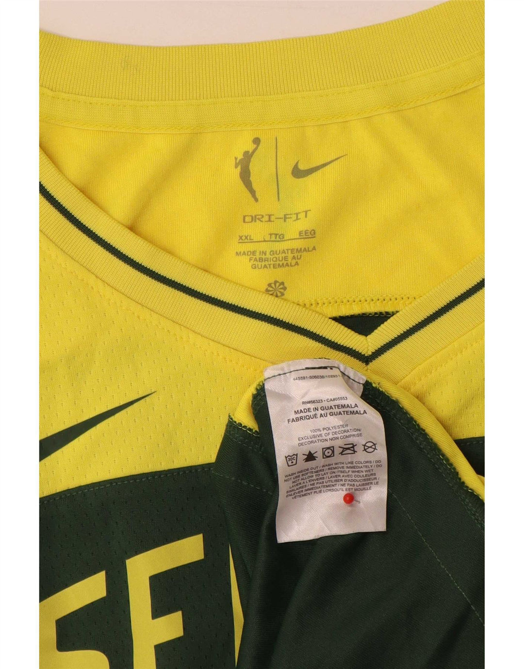 Męska kamizelka z grafiką Nike Seattle 2XL Zielony poliester z blokami kolorów