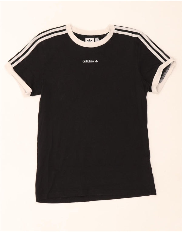 Damska koszulka Adidas Top UK 4 XS Czarna bawełna