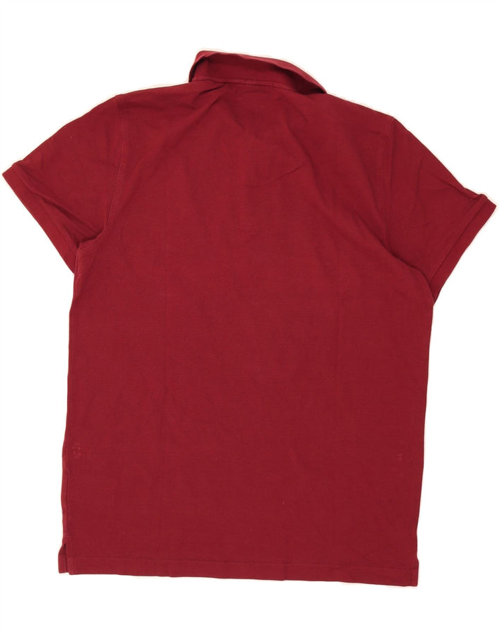 GANT Womens Regular Polo Shirt Large Burgundy Cotton Vintage Gant and Second-Hand Gant from Messina Hembry 