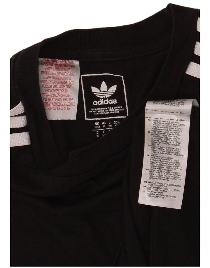 T-shirt chłopięcy ADIDAS 11-12 lat, czarny, bawełniany