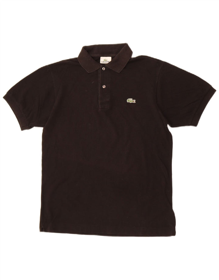 Męska koszulka polo Lacoste, rozmiar 3, mała, czarna, bawełniana