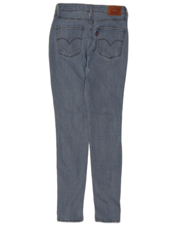 Damskie jeansy Levi's 721 z wysokim stanem W28 L30 Niebieska bawełna