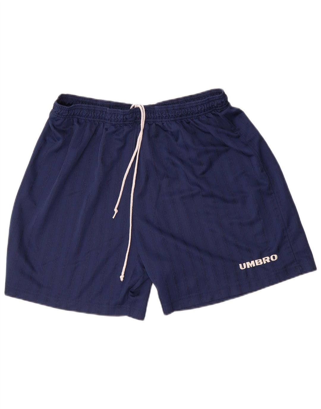 Męskie spodenki sportowe Umbro XL, granatowe, poliestrowe w prążki