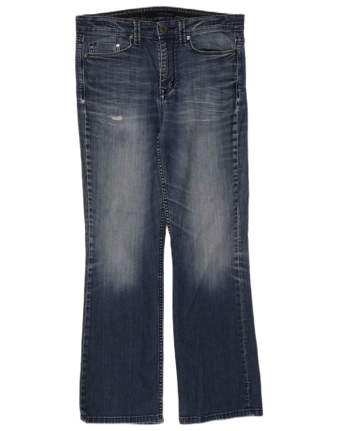 Damskie dżinsy Calvin Klein w trudnej sytuacji Bootcut W33 L29 Niebieska bawełna